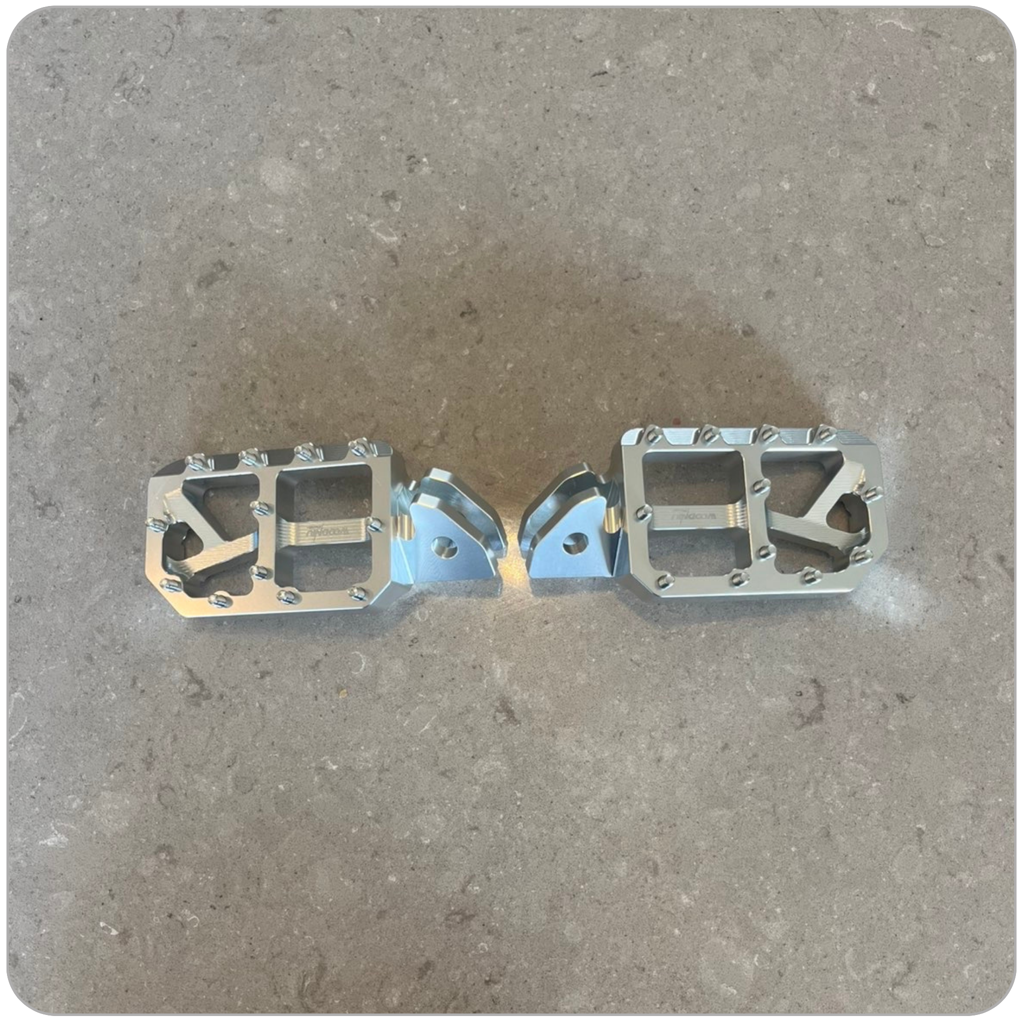 Chrome Footpegs For Emoto
