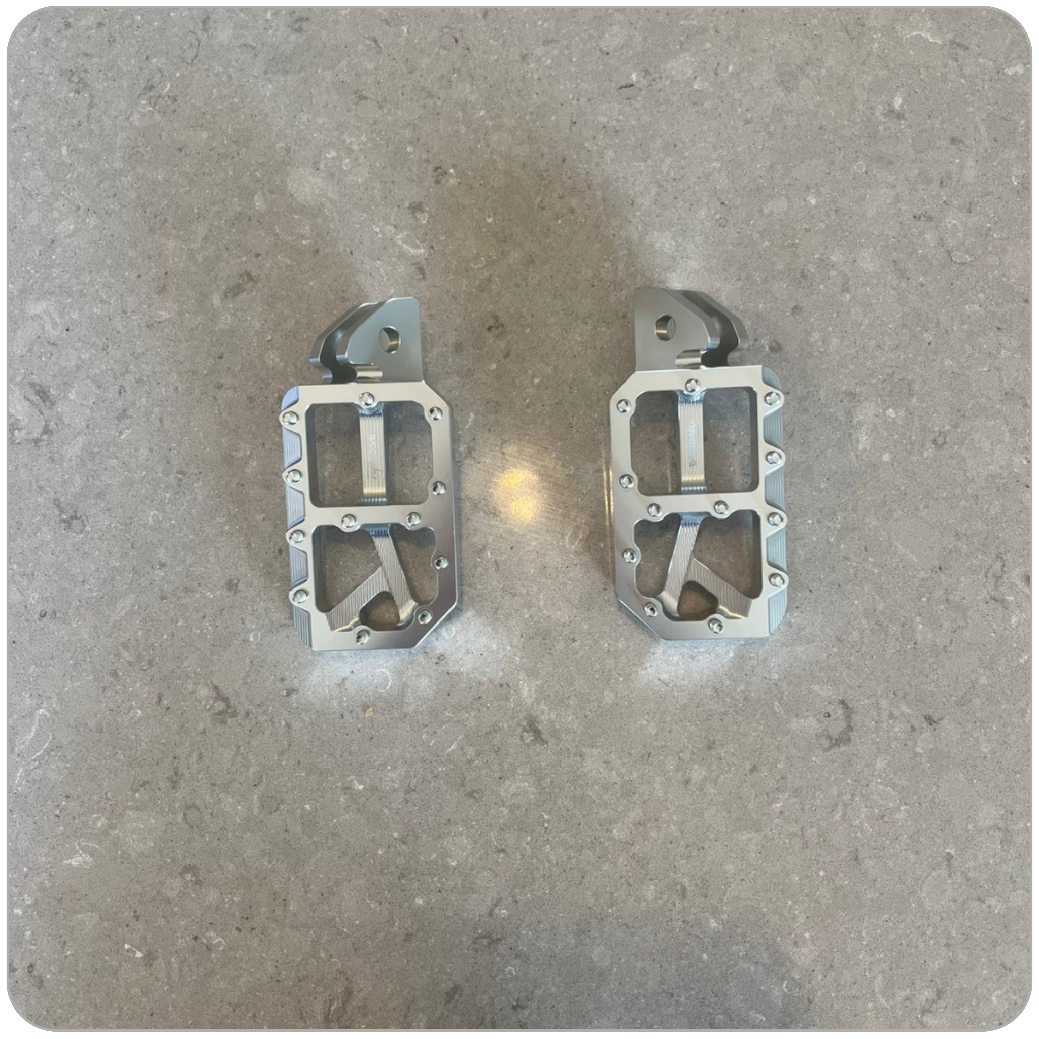 Chrome Footpegs For Emoto