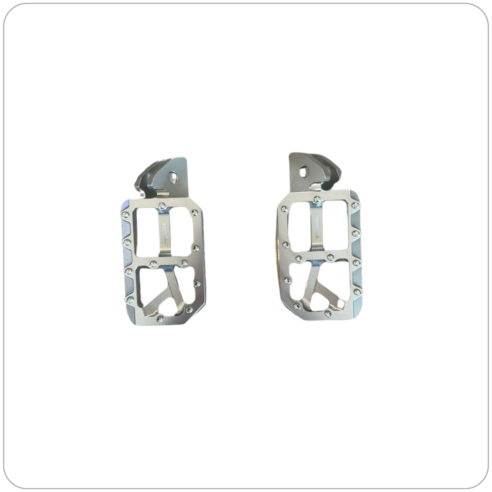 Chrome Footpegs For Emoto